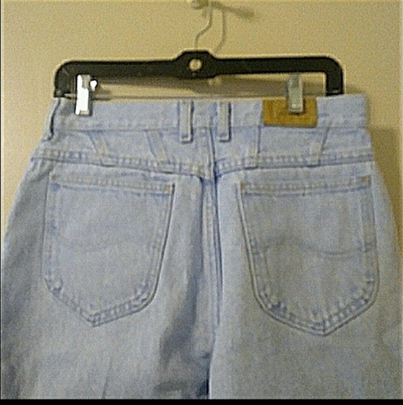 LEE Vintage 80's High Waist Tapered Leg Acid Wash Jeans, Size 28 - Picture 4 of 11